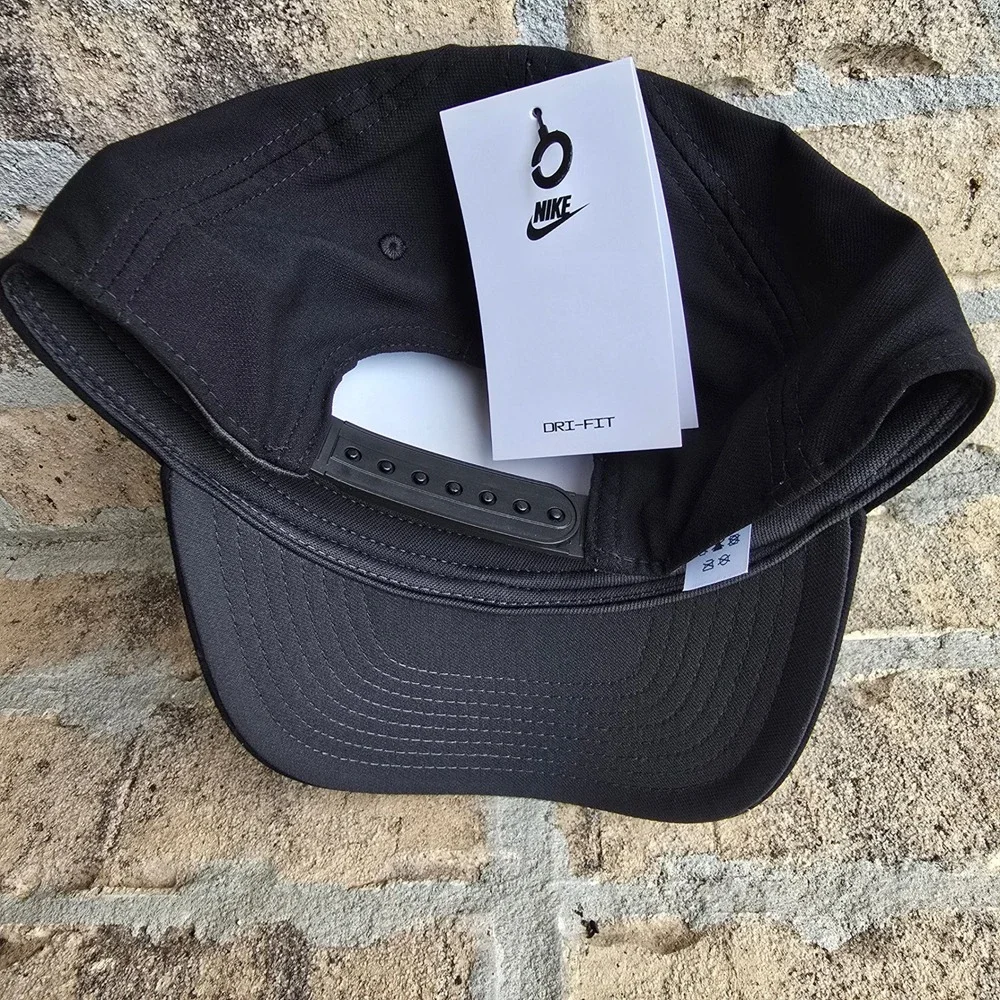 Nike Dri-FIT Club Cap Mens Black M/L Adjustable Snapback Hat FB5372-010 NEW